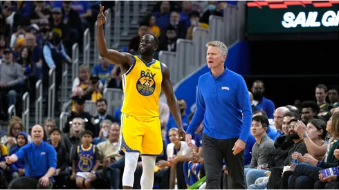 Draymond Green and Steve Kerr