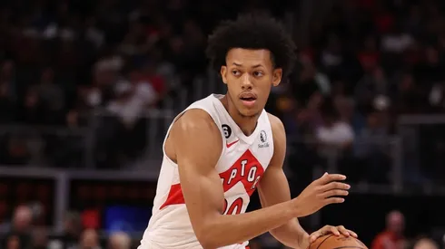 Jeff Dowtin Jr of the Raptors