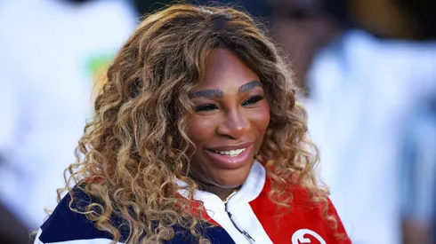 Serena Williams at DRV PNK Stadium in Miami to watch Lionel Messi