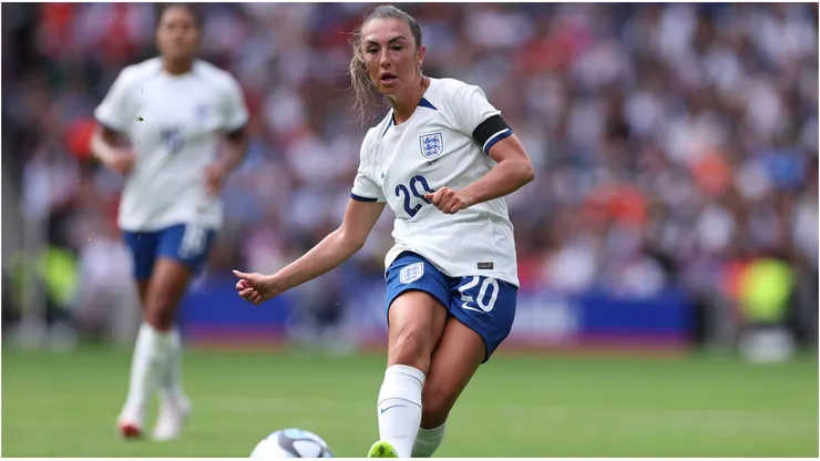 Katie Zelem of England