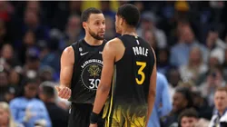 Stephen Curry and Jordan Poole
