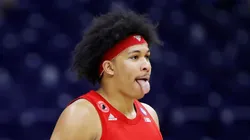 Ron Harper Jr playing for Rutgers in 2022