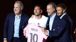 Lionel Messi in his presentation at Inter Miami
