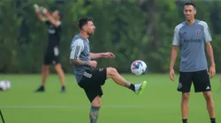 Lionel Messi and Sergio Busquets