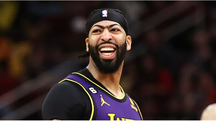 Anthony Davis of the Lakers during 2023