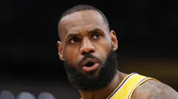 LeBron James of the Los Angeles Lakers