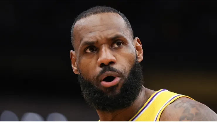 LeBron James of the Los Angeles Lakers