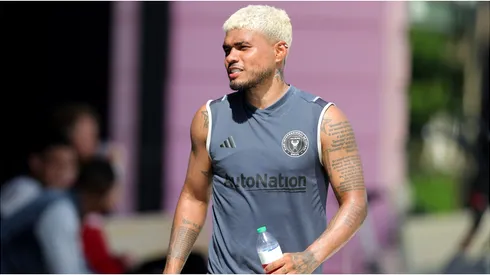 Josef Martínez #17 of Inter Miami during his time with the MLS team where his shared playing time with Lionel Messi and other big names.