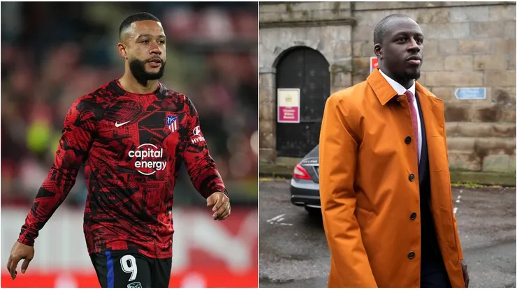 Memphis Depay (left) and Benjamin Mendy