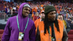 Deshaun Watson with DeAndre Hopkins during a game between Alabama and Clemson (2019)