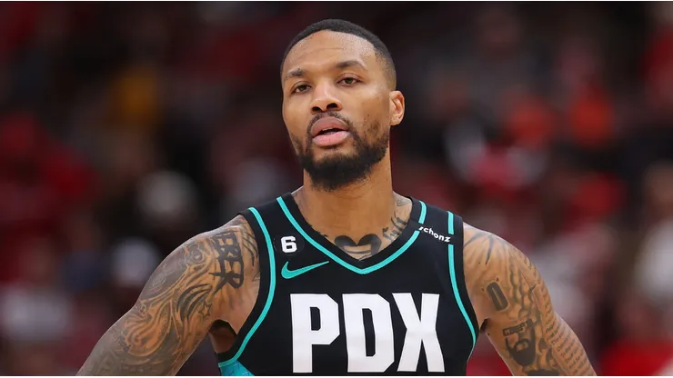 Damian Lillard with the Portland Trail Blazers