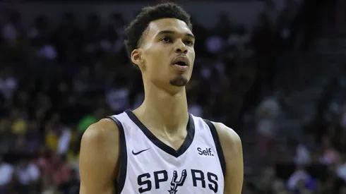 Wembanyama during the 2023 Summer League with the Spurs