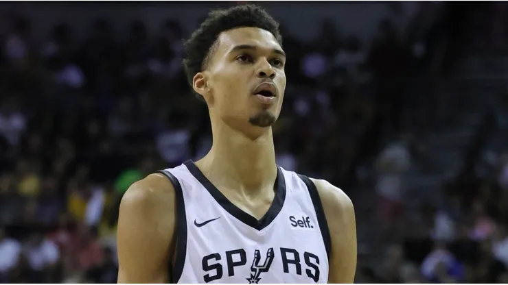 Wembanyama during the 2023 Summer League with the Spurs
