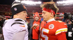 Joe Burrow (left, Cincinnati Bengals), Patrick Mahomes (right, Kansas City Chiefs) - NFL 2022