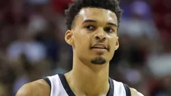 Victor Wembanyama of the Spurs during his Summer League debut