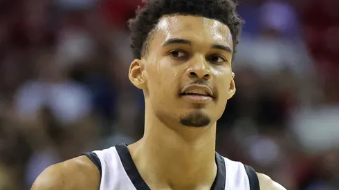 Victor Wembanyama of the Spurs during his Summer League debut