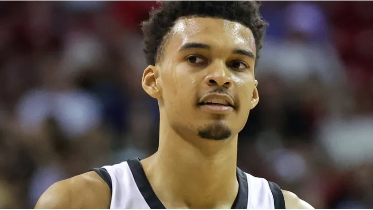 Victor Wembanyama of the Spurs during his Summer League debut