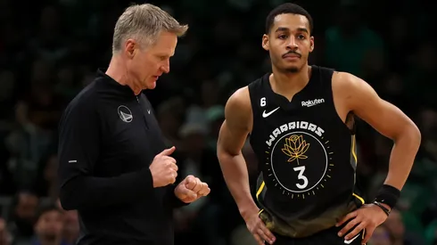 Steve Kerr and Jordan Poole