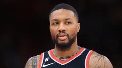 Damian Lillard with the Portland trail Blazers