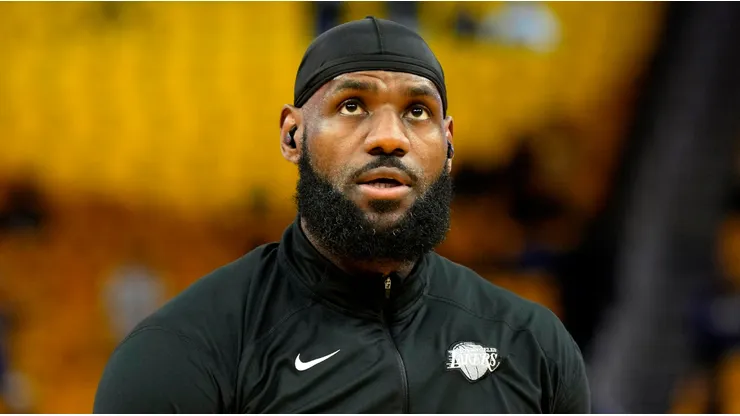 LeBron James with the Los Angeles Lakers
