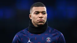 Kylian Mbappe playing for PSG