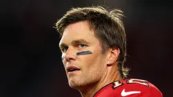 Tom Brady with the Tampa Bay Buccaneers in the NFL