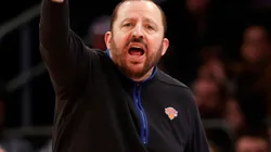 Head coach Tom Thibodeau of the Knicks NEW YORK, NEW YORK - MARCH 20: Head coach Tom Thibodeau of the New York Knicks
