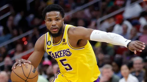 Malik Beasley during his last season with the Lakers