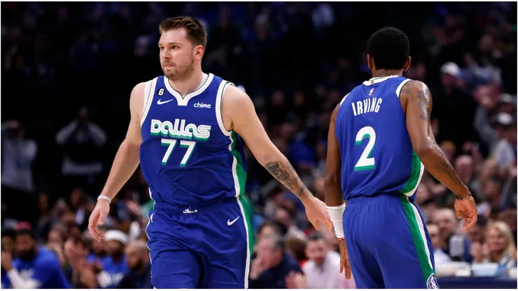 Luka Doncic and Kyrie Irving