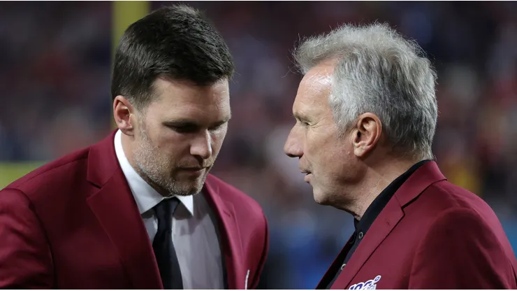 Tom Brady (left) with Joe Montana (right) - NFL 2020