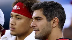 Trey Lance and Jimmy Garoppolo