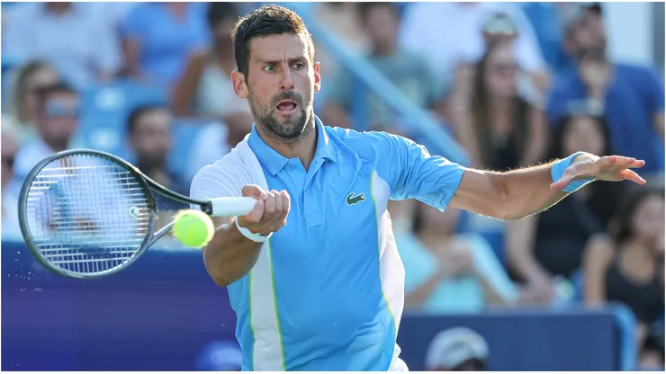 Novak Djokovic of Serbia