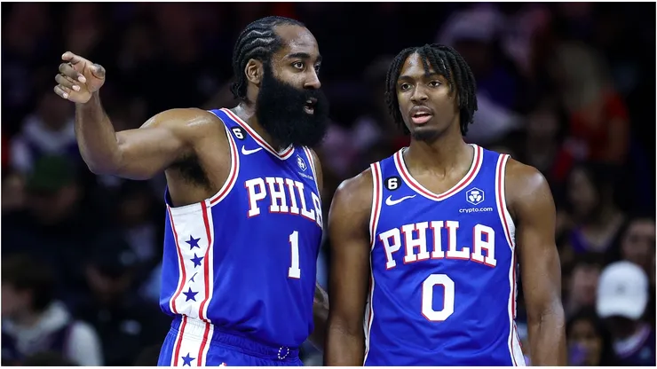 James Harden and Tyrese Maxey