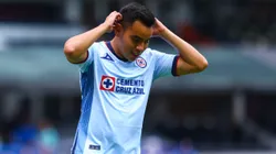 Carlos Rodriguez of Cruz Azul reacts during a game.