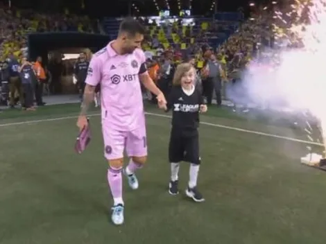 Amazing story of boy who walked on field of Leagues Cup final with Lionel Messi