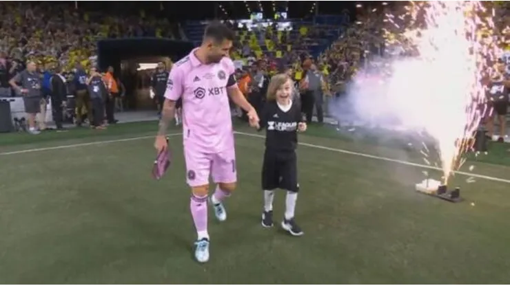 Amazing story of boy who walked on field of Leagues Cup final with Lionel Messi