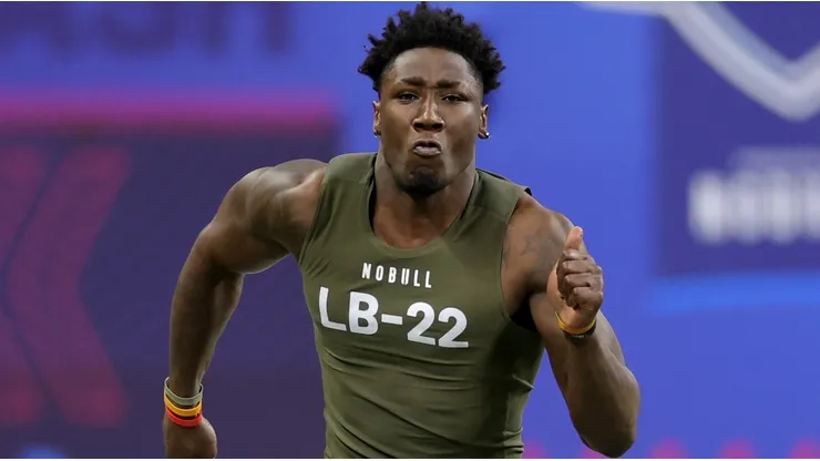 DeMarvion Overshown during the 2023 combine