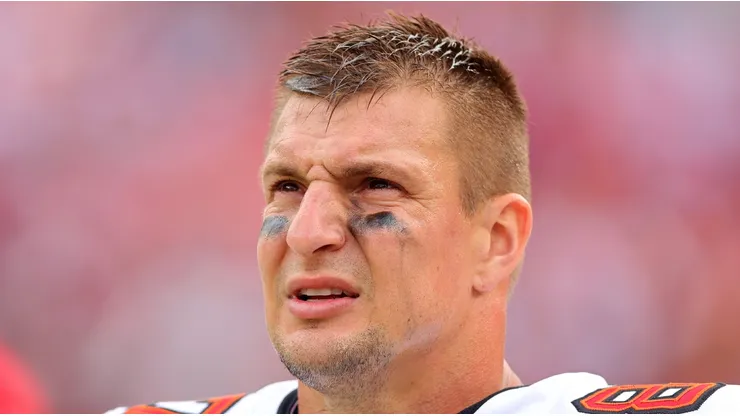 Rob Gronkowski with the Tampa Bay Buccaneers