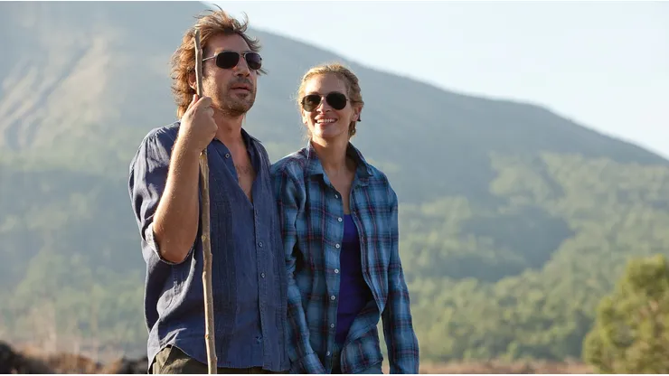Julia Roberts and Javier Bardem in Eat Pray Love.