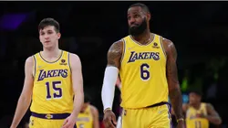 Austin Reaves and LeBron James