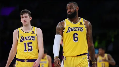 Austin Reaves and LeBron James