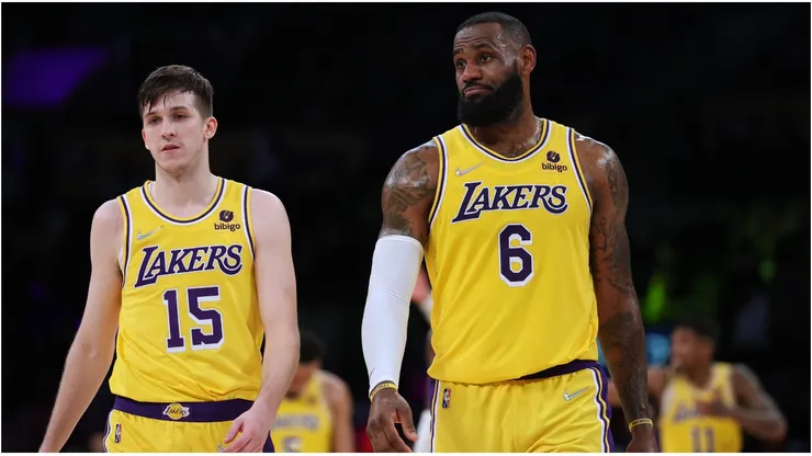 Austin Reaves and LeBron James