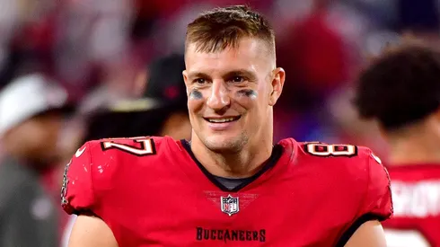 Rob Gronkowski with the Tampa Bay Buccaneers