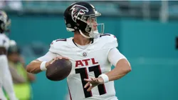 Quarterback Logan Woodside #11 of the Atlanta Falcons