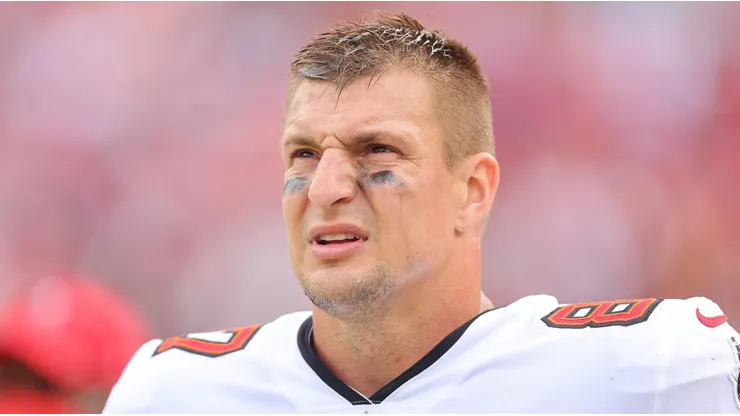 Rob Gronkowski with the Tampa Bay Buccaneers