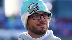 ORCHARD PARK, NEW YORK - JANUARY 15: Head coach Mike McDaniel of the Miami Dolphins looks on prior to a game against the Buffalo Bills in the AFC Wild Card playoff game at Highmark Stadium on January 15, 2023 in Orchard Park, New York. (Photo by Bryan M. Bennett/Getty Images)