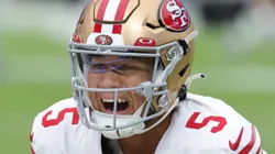 Trey Lance of the 49ers during the game vs Raiders