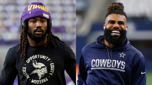 Dalvin Cook (left, Minnesota Vikings), Ezekiel Elliott (right, Dallas Cowboys) - NFL 2022