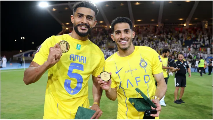 Abdulelah Al-Amri and Sultan Al-Ghannam of Al Nassr