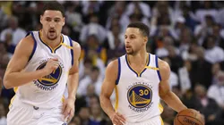 Stephen Curry and Klay Thompson